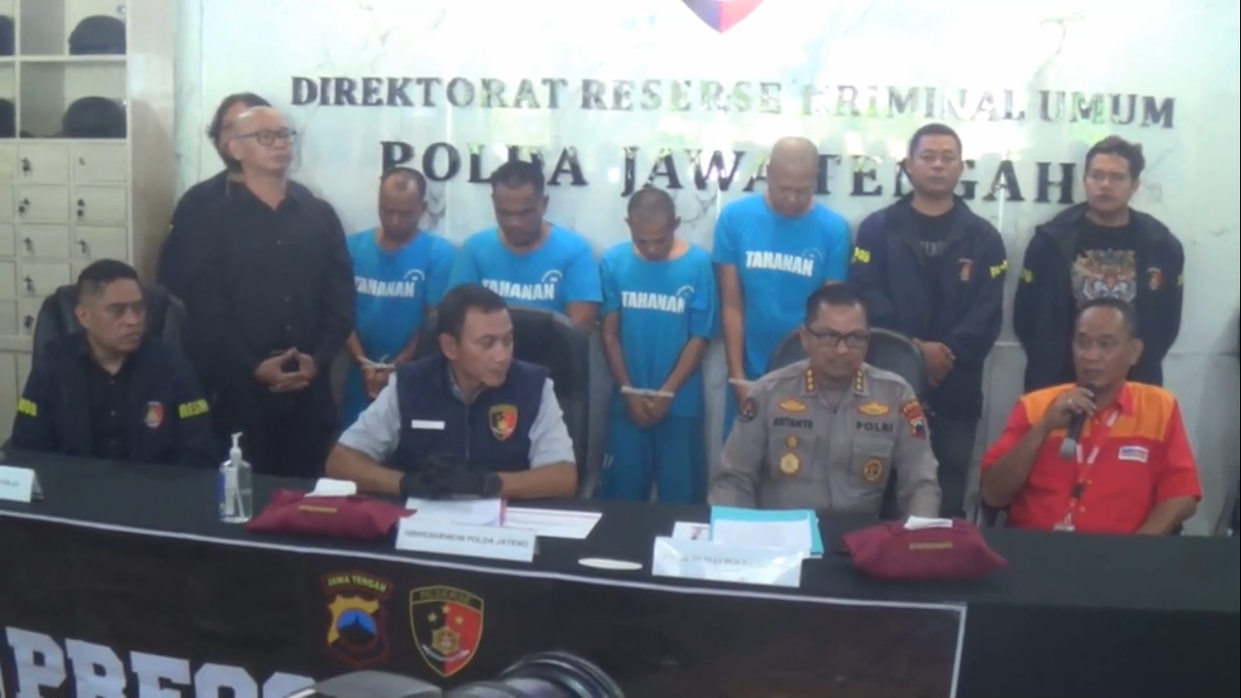 Polda Jateng Ringkus Komplotan Spesialis Pembobol Toko dan Warung Kelontong