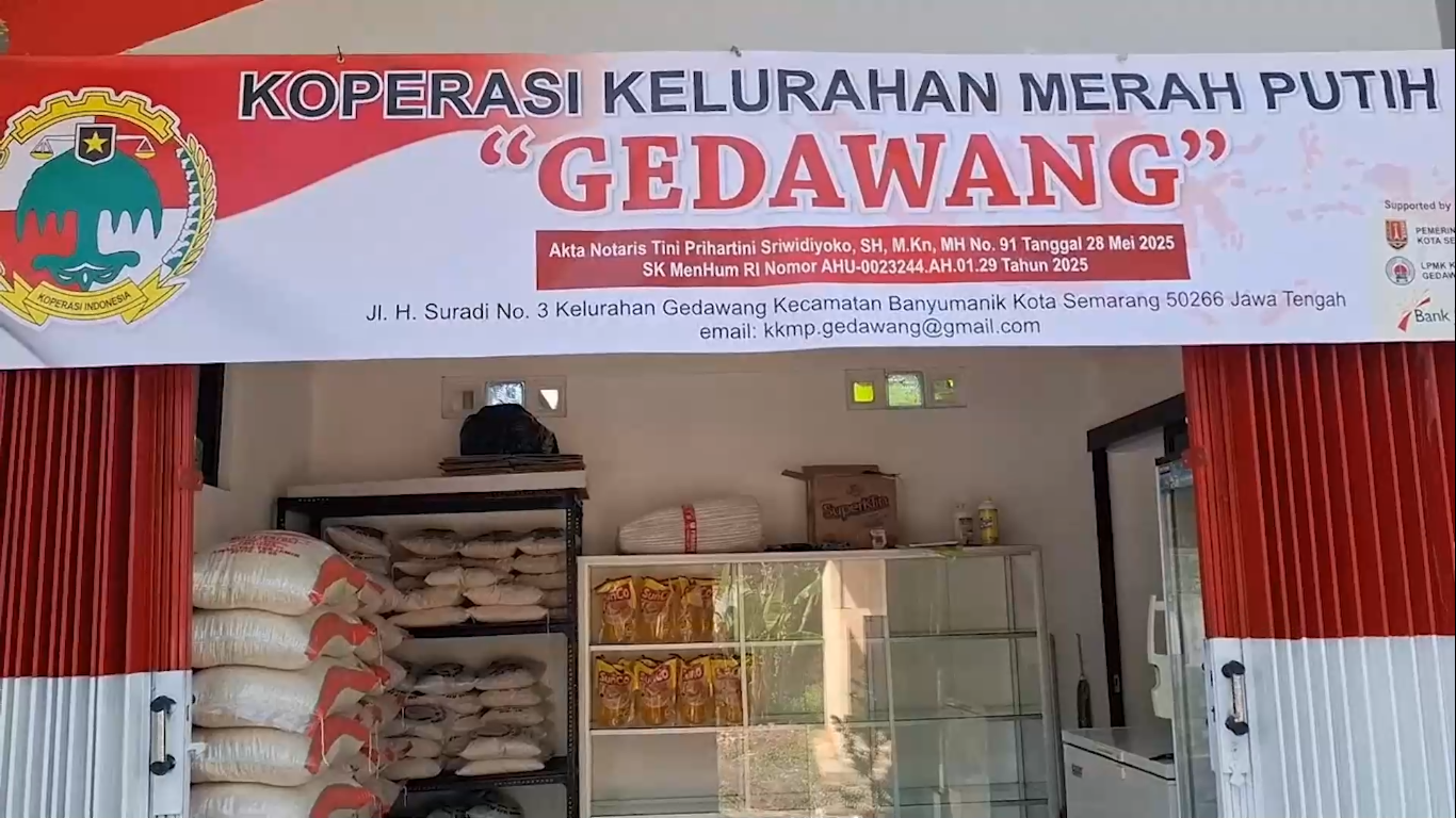 Koperasi Merah Putih di Kelurahan Gedawang Mulai Beroperasi