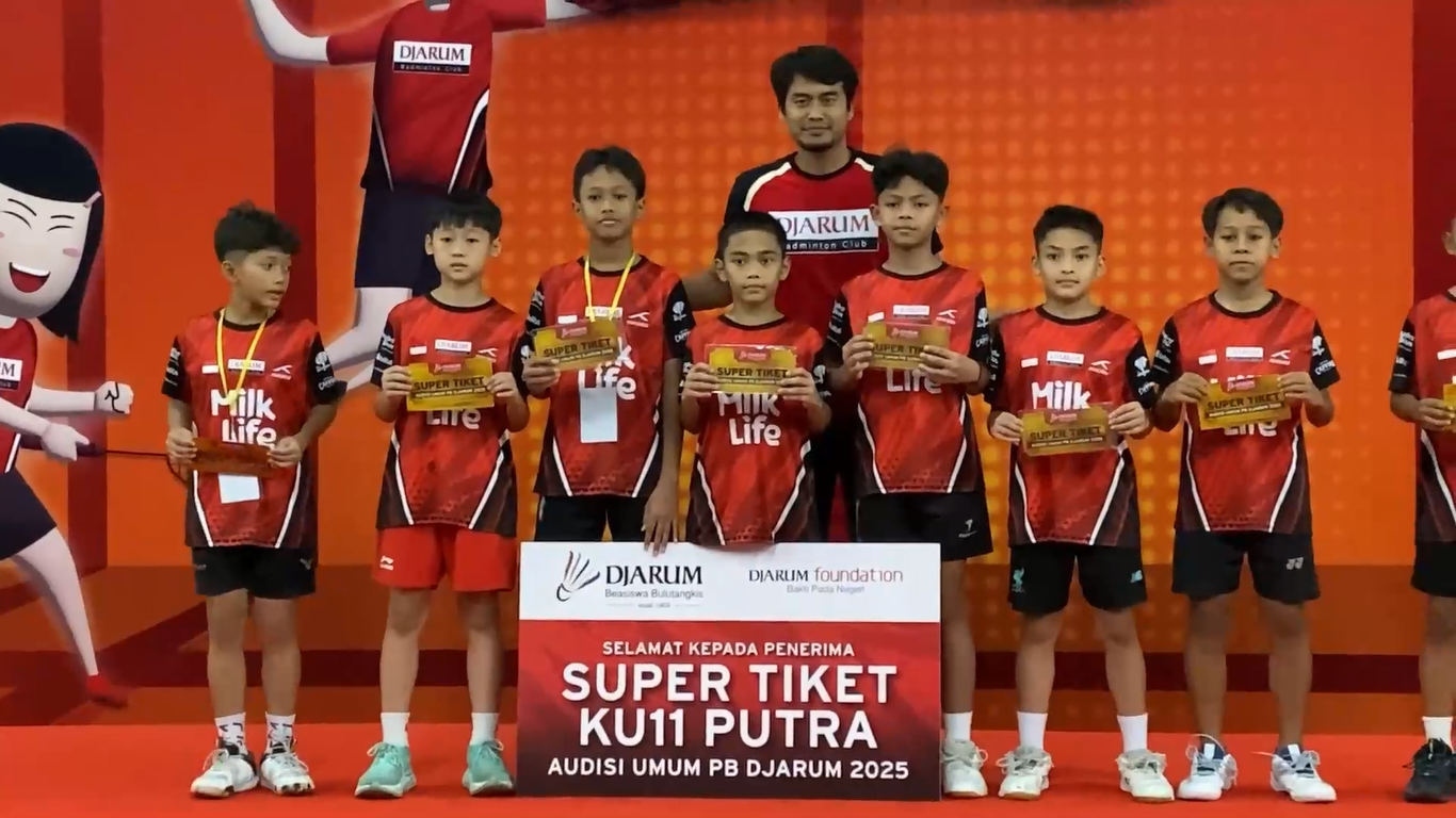 50 Pebulutangkis Muda Lolos ke Tahap Karantina Audisi Umum PB Djarum 2025. 
