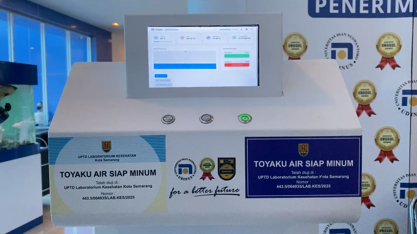 Udinus Kembangkan Toyaku, Inovasi Air Minum dari Udara