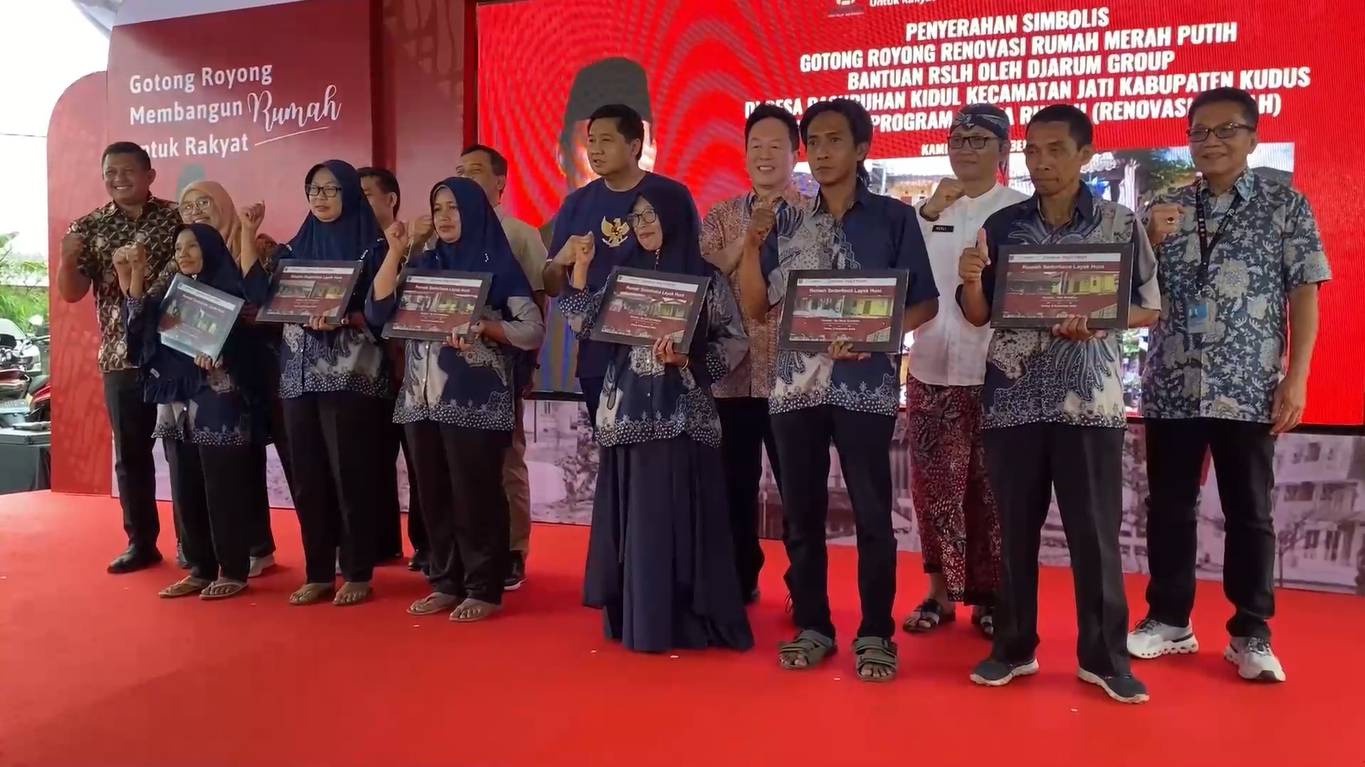 Menteri PKP Resmikan Rumah Layak Huni Bantuan Djarum Group di Kudus