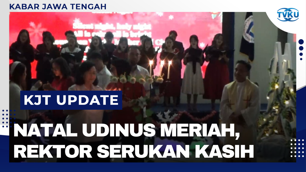 Natal di Udinus Berlangsung Meriah, Rektor Ajak Tumbuhkan Rasa Kasih dan Perdamaian