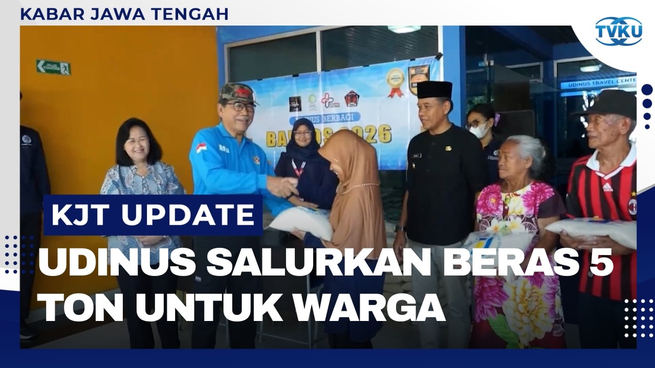 Udinus Kembali Gelar Bakti Sosial, Salurkan 5 Ton Beras ke Masyarakat