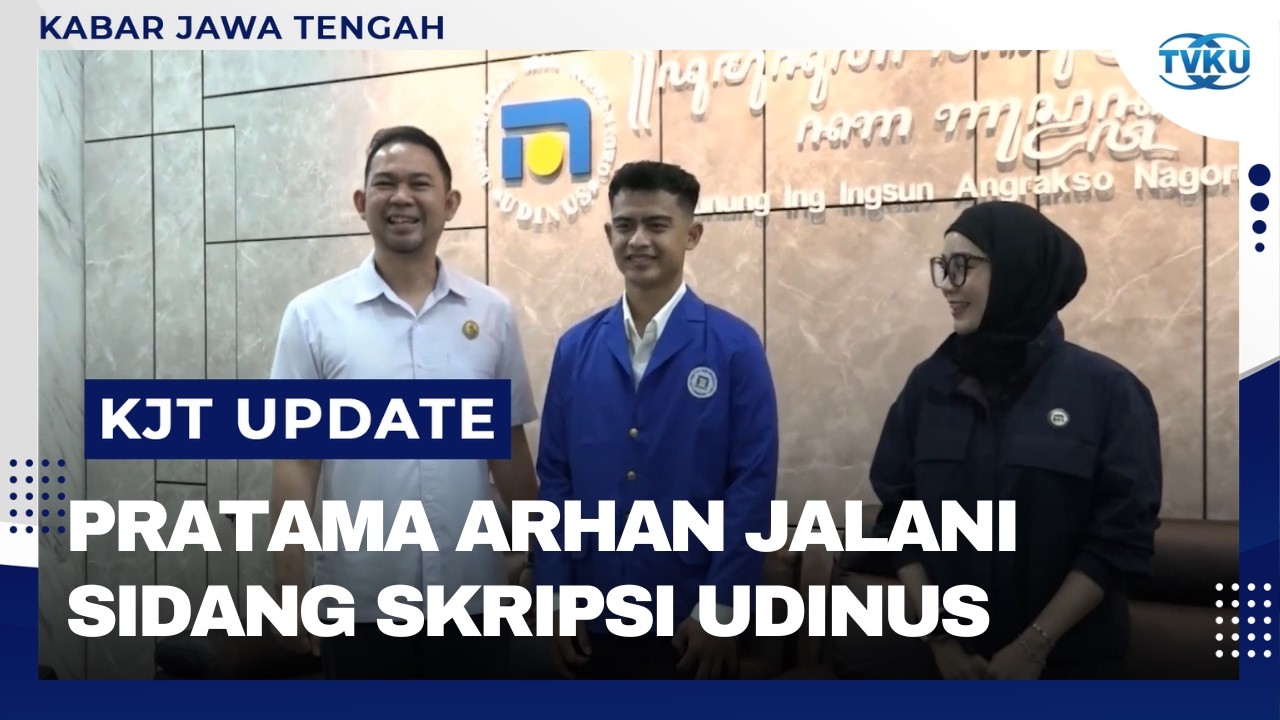 Pratama Arhan Jalani Sidang Skripsi di Kampus Udinus