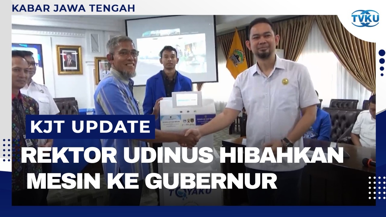 Rektor Udinus Hibahkan Mesin Toyaku Untuk Gubernur Jawa Tengah