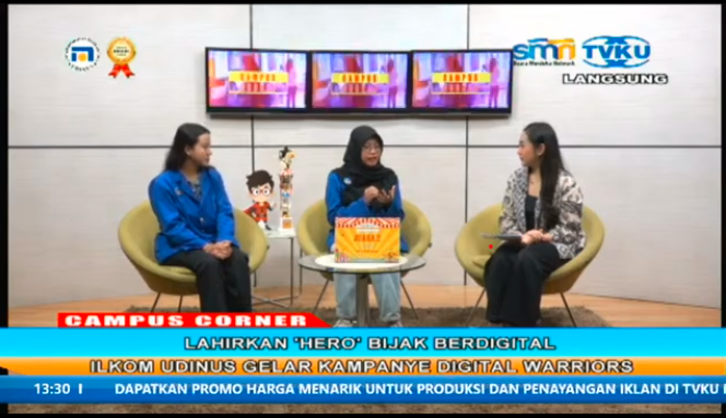 CAMPUS CORNER - ‘HERO’ BIJAK BERDIGITAL, ILKOM UDINUS GELAR KAMPANYE DIGITAL WARRIORS